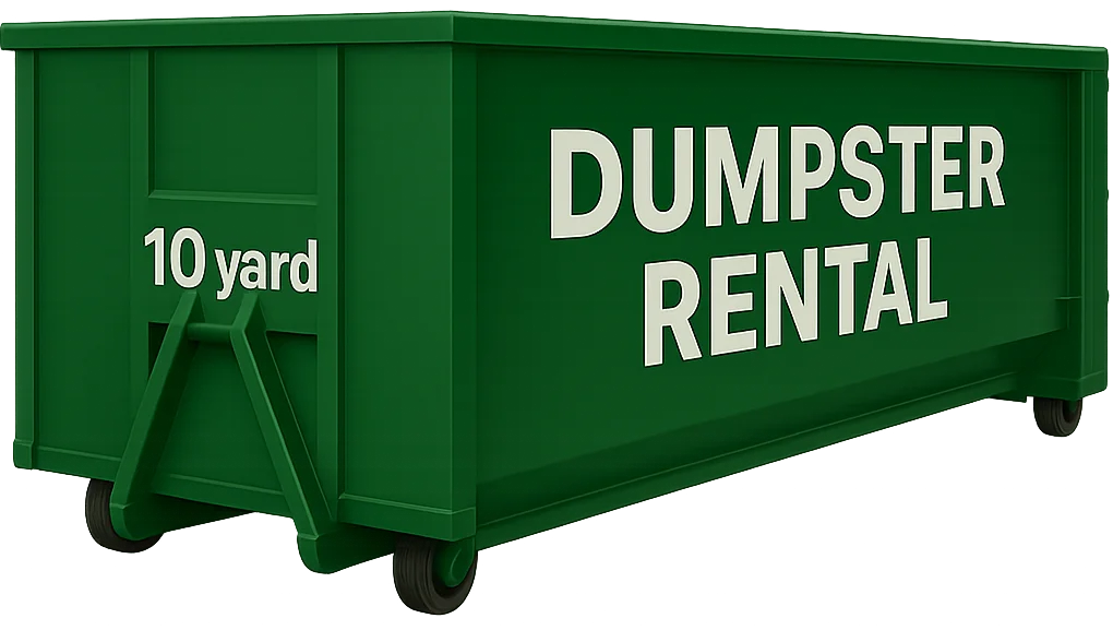 10 yard dumpster rental container