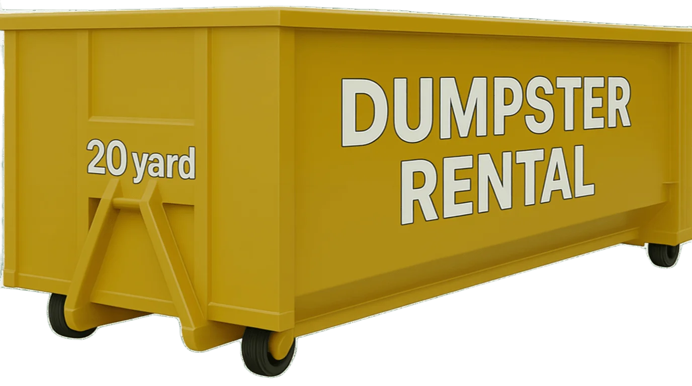 20 yard dumpster rental container