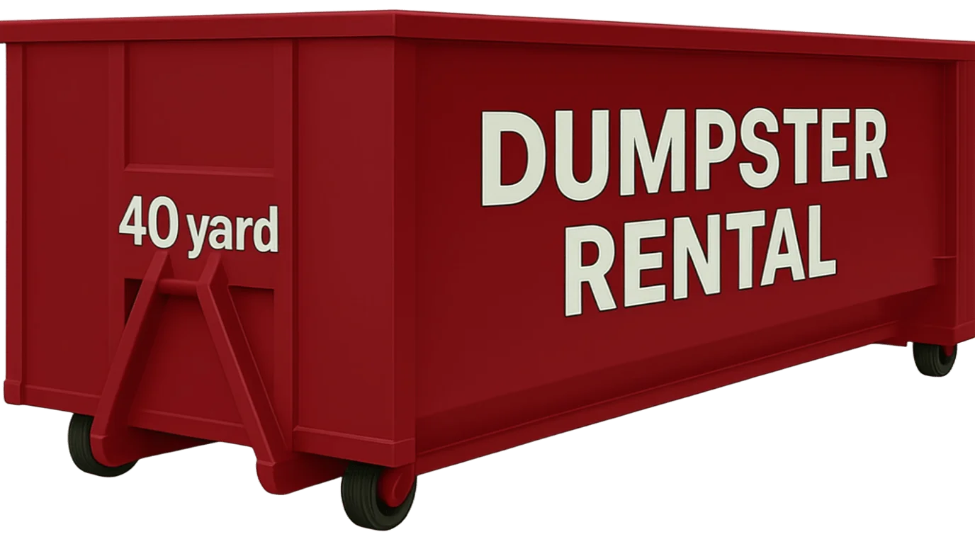 40 yard dumpster rental container